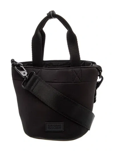 Pre-owned Dagne Dover Neoprene Crossbody Bag In Black