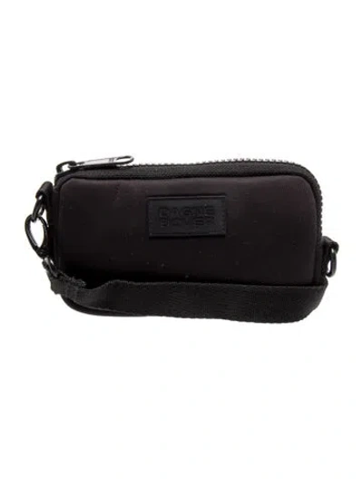 Pre-owned Dagne Dover Neoprene Crossbody Bag In Black
