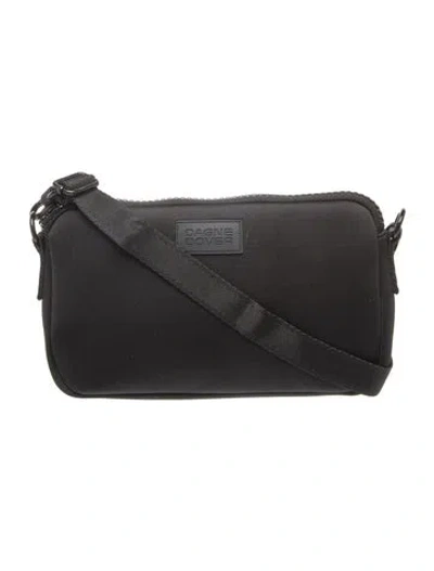 Pre-owned Dagne Dover Neoprene Crossbody Bag In Black