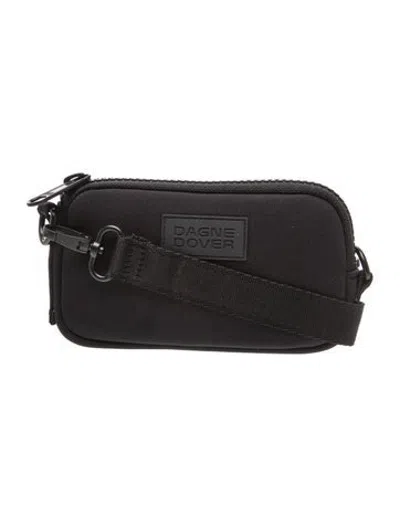 Pre-owned Dagne Dover Neoprene Crossbody Bag In Black