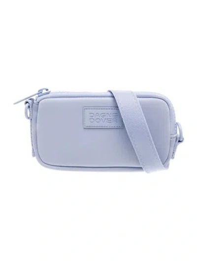 Pre-owned Dagne Dover Neoprene Crossbody Bag In Blue