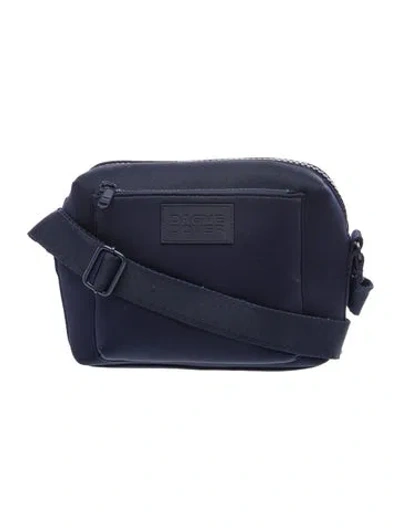 Pre-owned Dagne Dover Neoprene Crossbody Bag In Blue