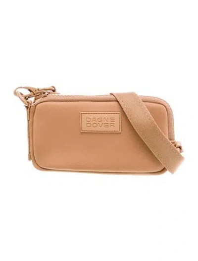 Pre-owned Dagne Dover Neoprene Crossbody Bag In Brown