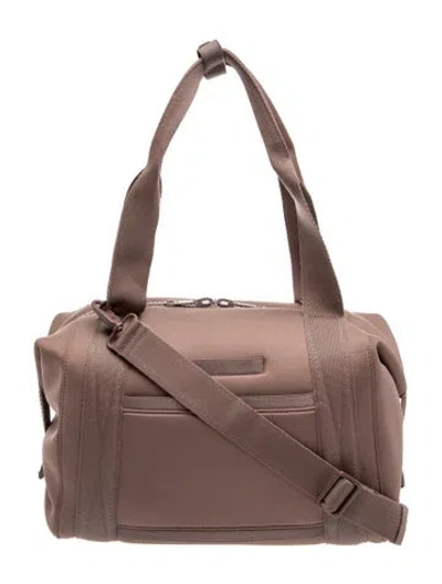Pre-owned Dagne Dover Neoprene Crossbody Bag In Brown