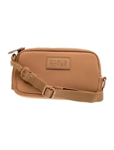 Pre-owned Dagne Dover Neoprene Crossbody Bag In Brown