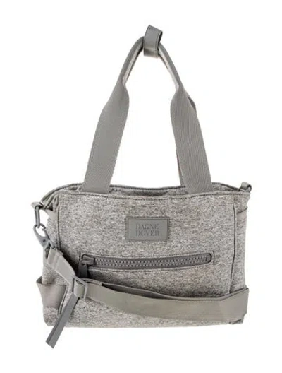 Pre-owned Dagne Dover Neoprene Crossbody Bag In Gray
