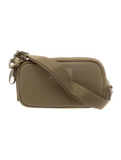Pre-owned Dagne Dover Neoprene Crossbody Bag In Green