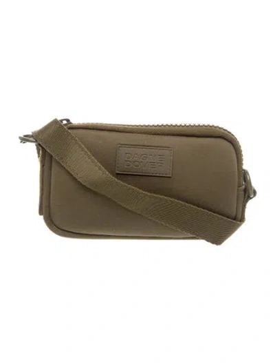 Pre-owned Dagne Dover Neoprene Crossbody Bag In Green