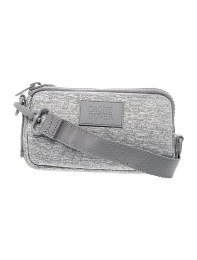 Pre-owned Dagne Dover Neoprene Crossbody Bag In Grey