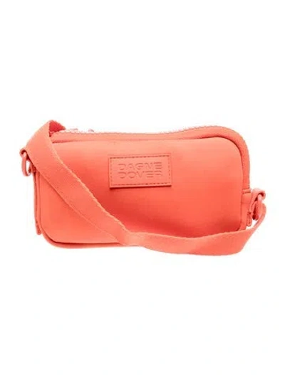 Pre-owned Dagne Dover Neoprene Crossbody Bag In Orange