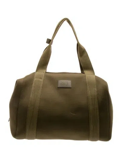 Pre-owned Dagne Dover Neoprene Hobo In Green
