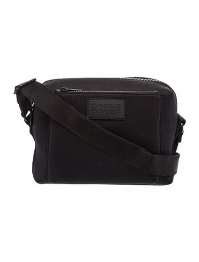 Pre-owned Dagne Dover Neoprene Messenger Bag In Black