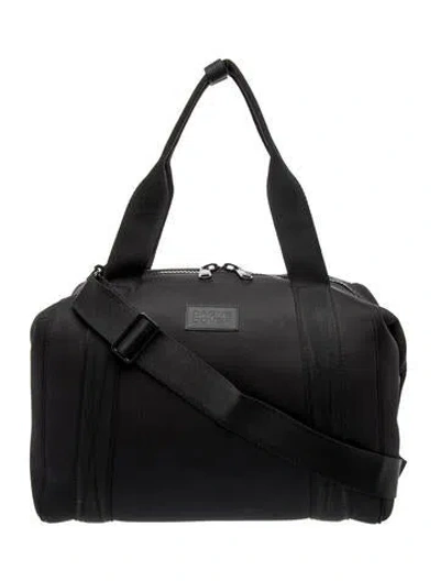 Pre-owned Dagne Dover Neoprene Messenger Bag In Black