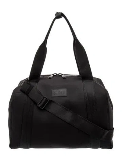 Pre-owned Dagne Dover Neoprene Messenger Bag In Black