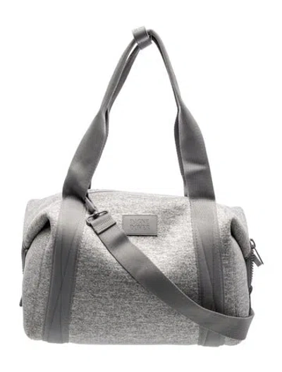 Pre-owned Dagne Dover Neoprene Messenger Bag In Gray