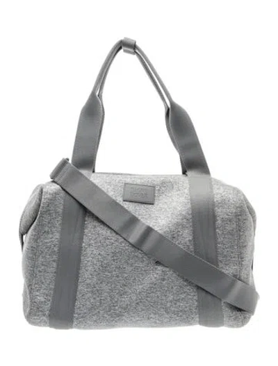 Pre-owned Dagne Dover Neoprene Messenger Bag In Gray