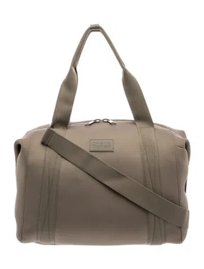 Pre-owned Dagne Dover Neoprene Messenger Bag In Gray