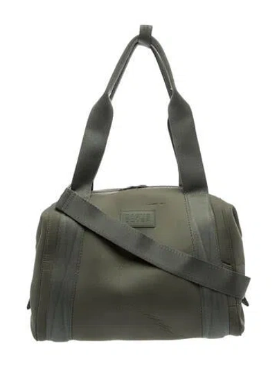 Pre-owned Dagne Dover Neoprene Messenger Bag In Green