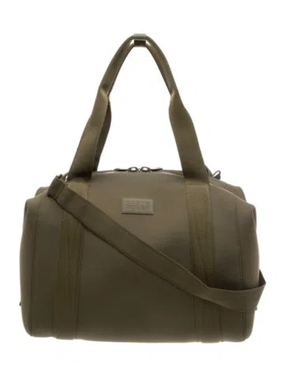 Pre-owned Dagne Dover Neoprene Messenger Bag In Green