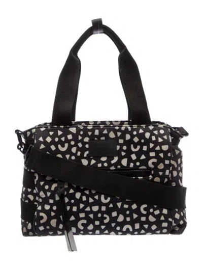 Pre-owned Dagne Dover Neoprene Shoulder Bag In Black