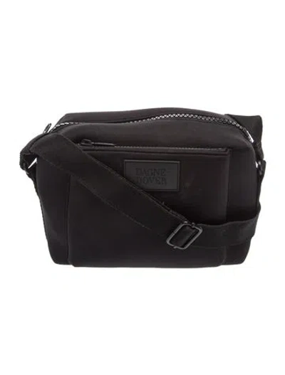 Pre-owned Dagne Dover Neoprene Shoulder Bag In Black