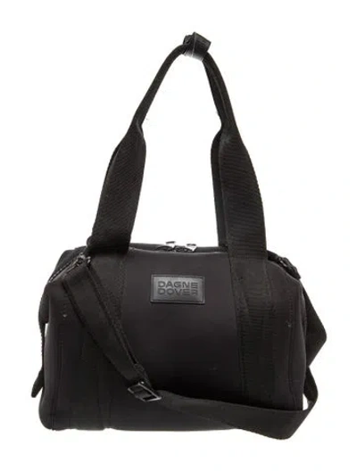 Pre-owned Dagne Dover Neoprene Shoulder Bag In Black