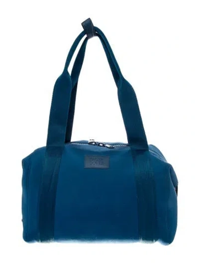 Pre-owned Dagne Dover Neoprene Shoulder Bag In Blue