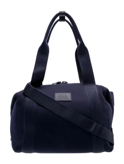 Pre-owned Dagne Dover Neoprene Shoulder Bag In Blue