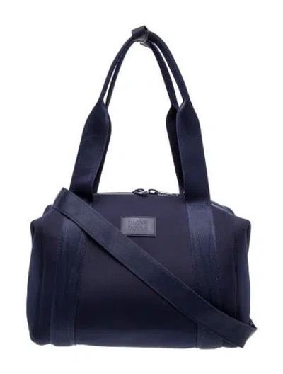 Pre-owned Dagne Dover Neoprene Shoulder Bag In Blue