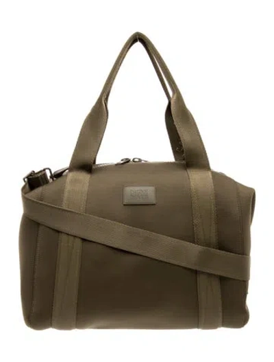 Pre-owned Dagne Dover Neoprene Shoulder Bag In Green