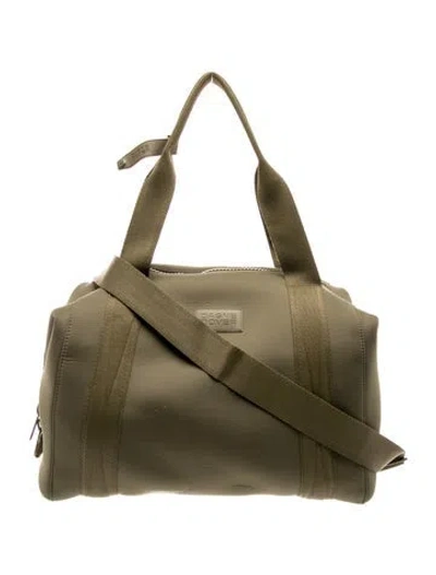 Pre-owned Dagne Dover Neoprene Shoulder Bag In Green
