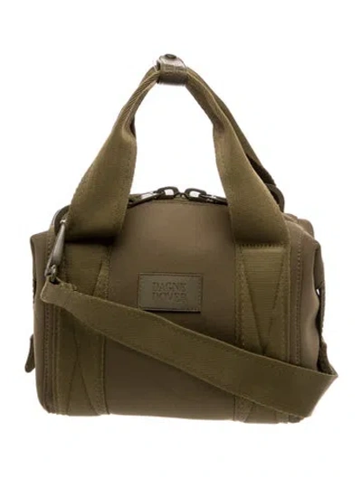 Pre-owned Dagne Dover Neoprene Shoulder Bag In Green