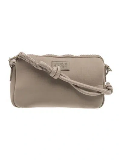 Pre-owned Dagne Dover Neoprene Shoulder Bag In Grey