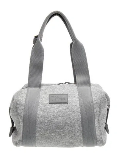 Pre-owned Dagne Dover Neoprene Shoulder Bag In Grey
