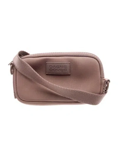 Pre-owned Dagne Dover Neoprene Shoulder Bag In Purple