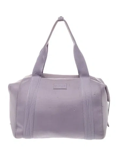 Pre-owned Dagne Dover Neoprene Shoulder Bag In Purple