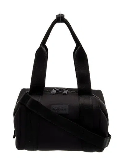 Pre-owned Dagne Dover Neoprene Top Handle Bag In Black
