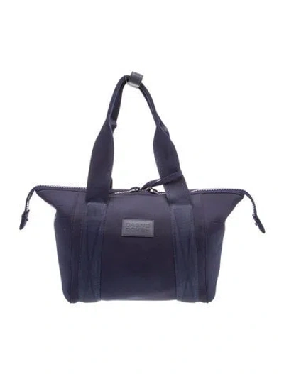 Pre-owned Dagne Dover Neoprene Top Handle Bag In Blue