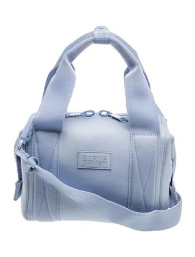 Pre-owned Dagne Dover Neoprene Top Handle Bag In Blue