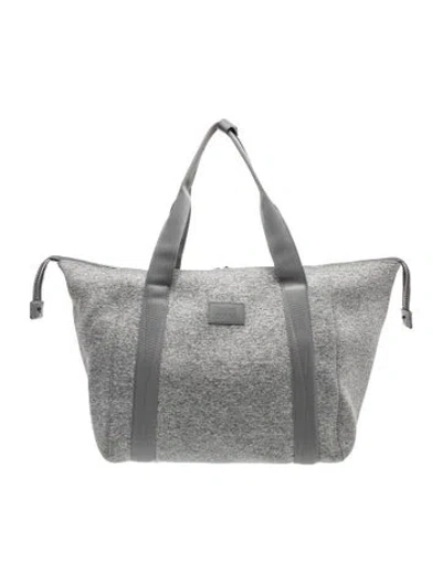 Pre-owned Dagne Dover Neoprene Top Handle Bag In Gray