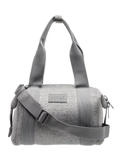 Pre-owned Dagne Dover Neoprene Top Handle Bag In Grey