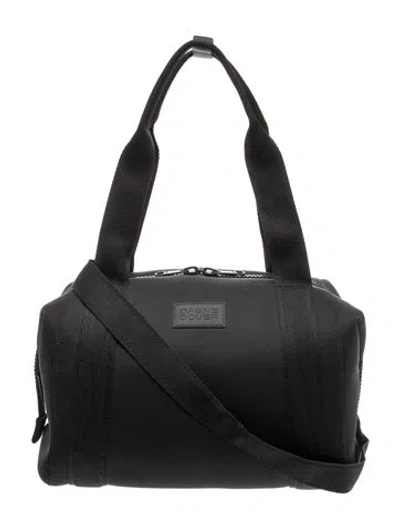 Pre-owned Dagne Dover Neoprene Top Handle Bag Medium In Black