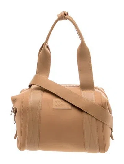 Pre-owned Dagne Dover Neoprene Top Handle Bag In Neutral