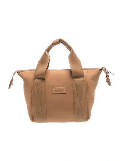 Pre-owned Dagne Dover Neoprene Top Handle Bag In Neutrals