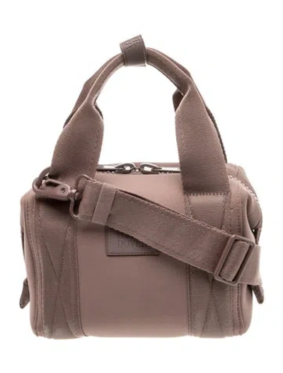 Pre-owned Dagne Dover Neoprene Top Handle Bag In Pink