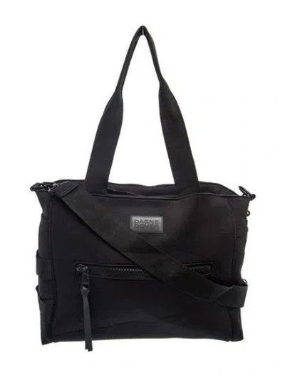 Pre-owned Dagne Dover Neoprene Tote In Black