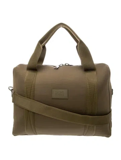 Pre-owned Dagne Dover Neoprene Tote In Green