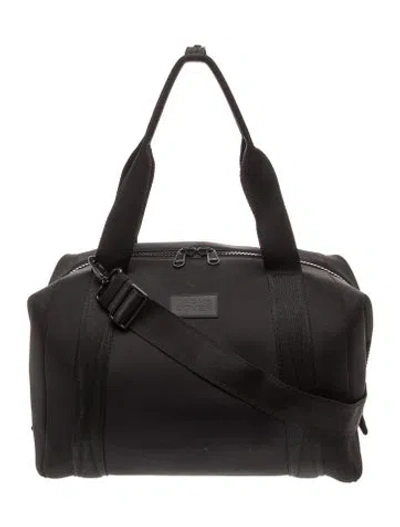 Pre-owned Dagne Dover Neoprene Weekender Bag In Black