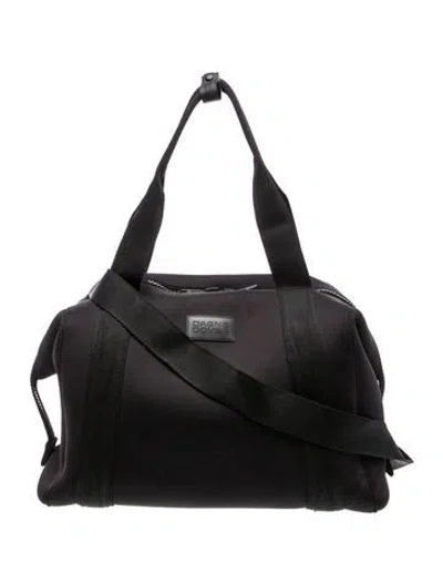 Pre-owned Dagne Dover Neoprene Weekender Bag In Black