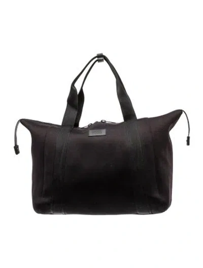 Pre-owned Dagne Dover Neoprene Weekender Bag In Black